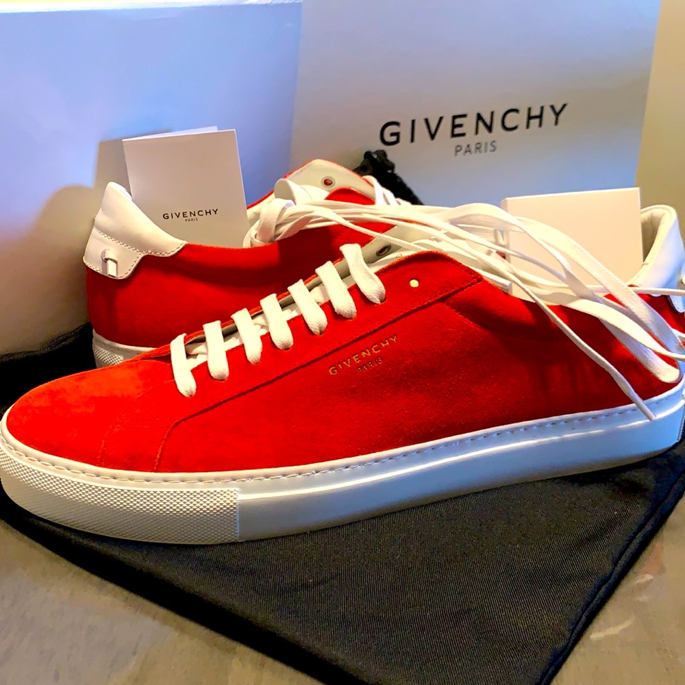 Givenchy Low Sneaker Red/White Men Size 44